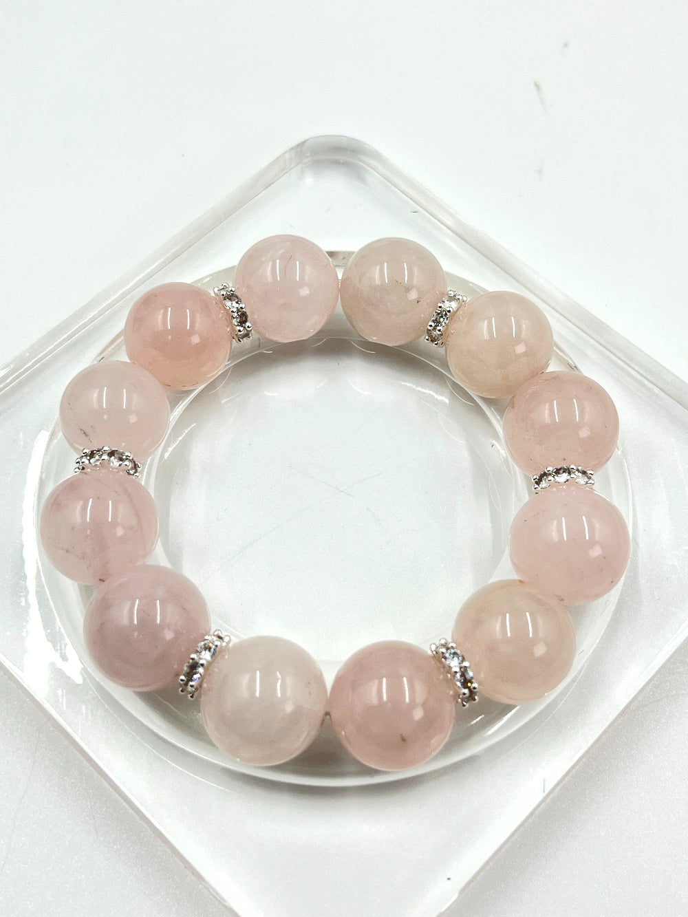 [Love Lucky]Fresh and sweet rose quartz bracelet