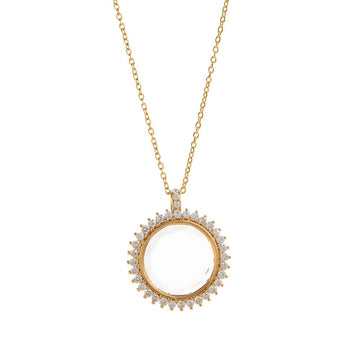 "Transparent Box Necklace J"