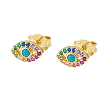 [Love Lucky]S925 Silver Devil's Eye Earrings