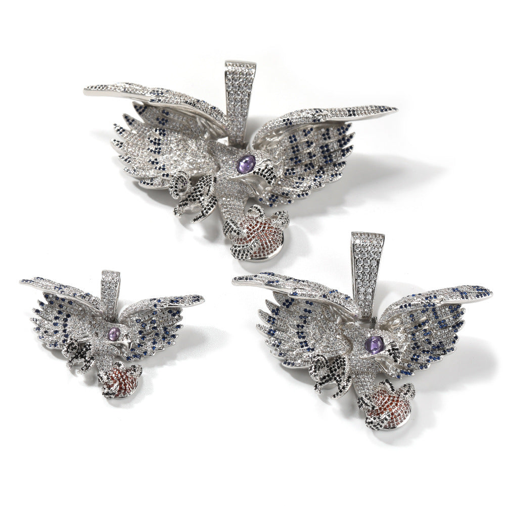 [Love Lucky]Falcon Diamond Pendant Necklace