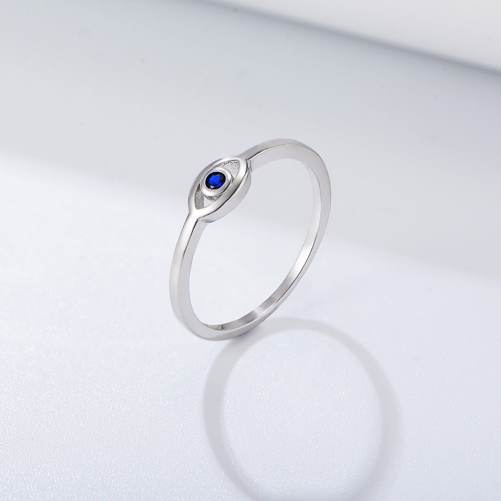 [Love Lucky]Blue Zircon Devil Eye Ring