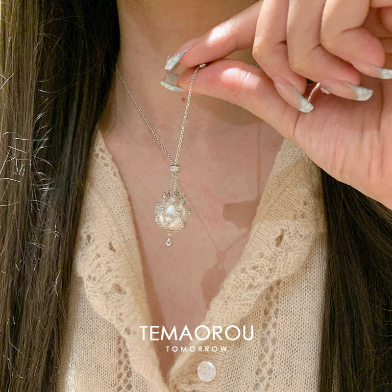 [Love Lucky]Pearl Pendant Necklace