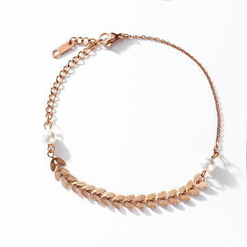 [Love Lucky]Pearl wheat ear bracelet