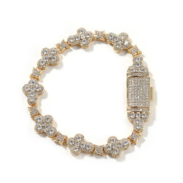 [Love Lucky]10Mm Diamond Cross Bracelet