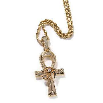 [Love Lucky]Eye of Horus Cross Pendant Necklace