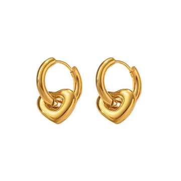 [Love Lucky]Love Star Geometric Earrings