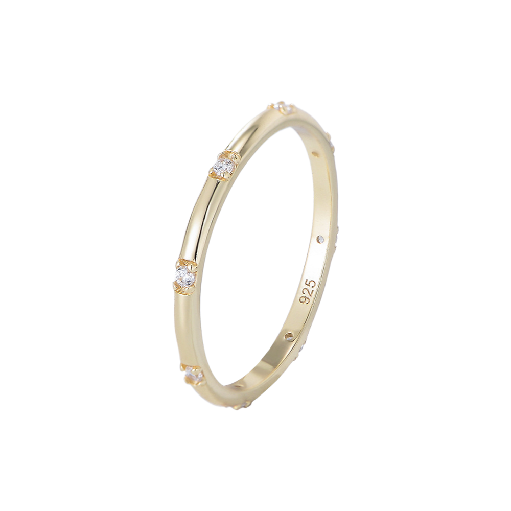 [Love Lucky]S925 silver white zircon ring
