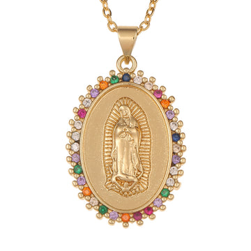 [Love Lucky]Virgin Mary Pendant Religious Accessories Necklace
