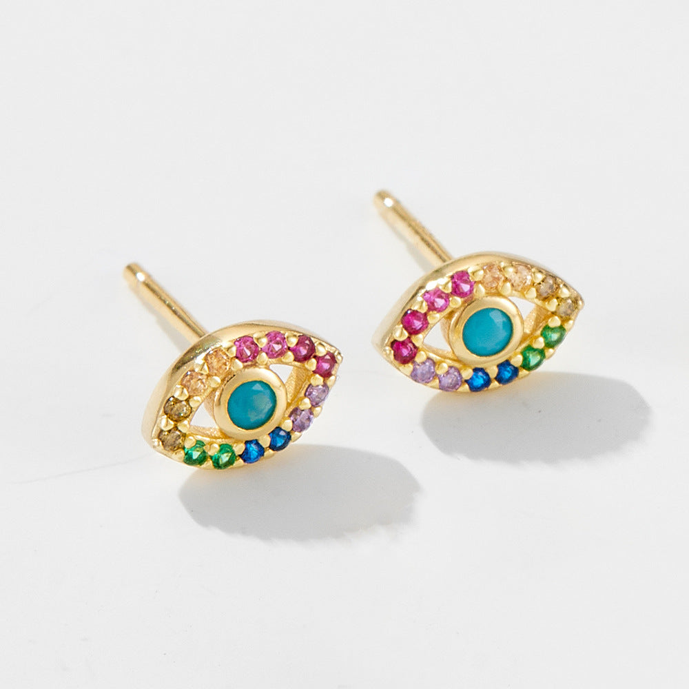 [Love Lucky]S925 Silver Devil's Eye Earrings