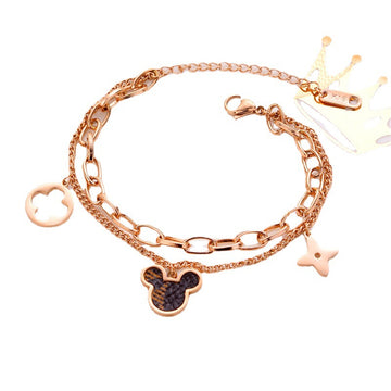 [Love Lucky]Mickey double bracelet