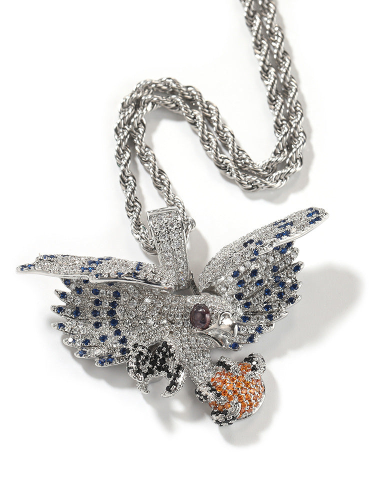 [Love Lucky]Falcon Diamond Pendant Necklace