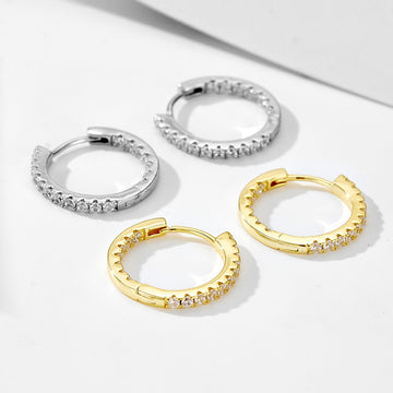 [Love Lucky]S925 Silver Vintage Diamond Earrings