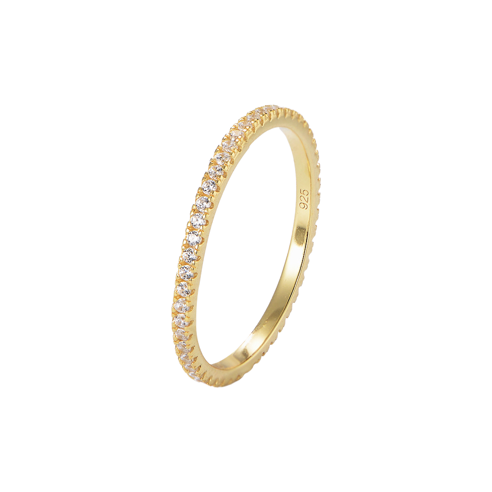 [Love Lucky]S925 silver white zircon full diamond ring