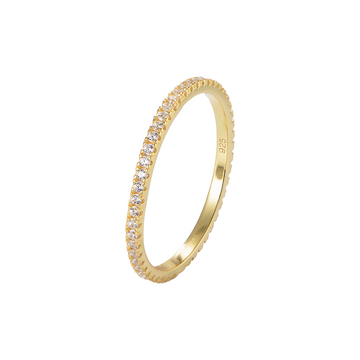 [Love Lucky]S925 silver white zircon full diamond ring