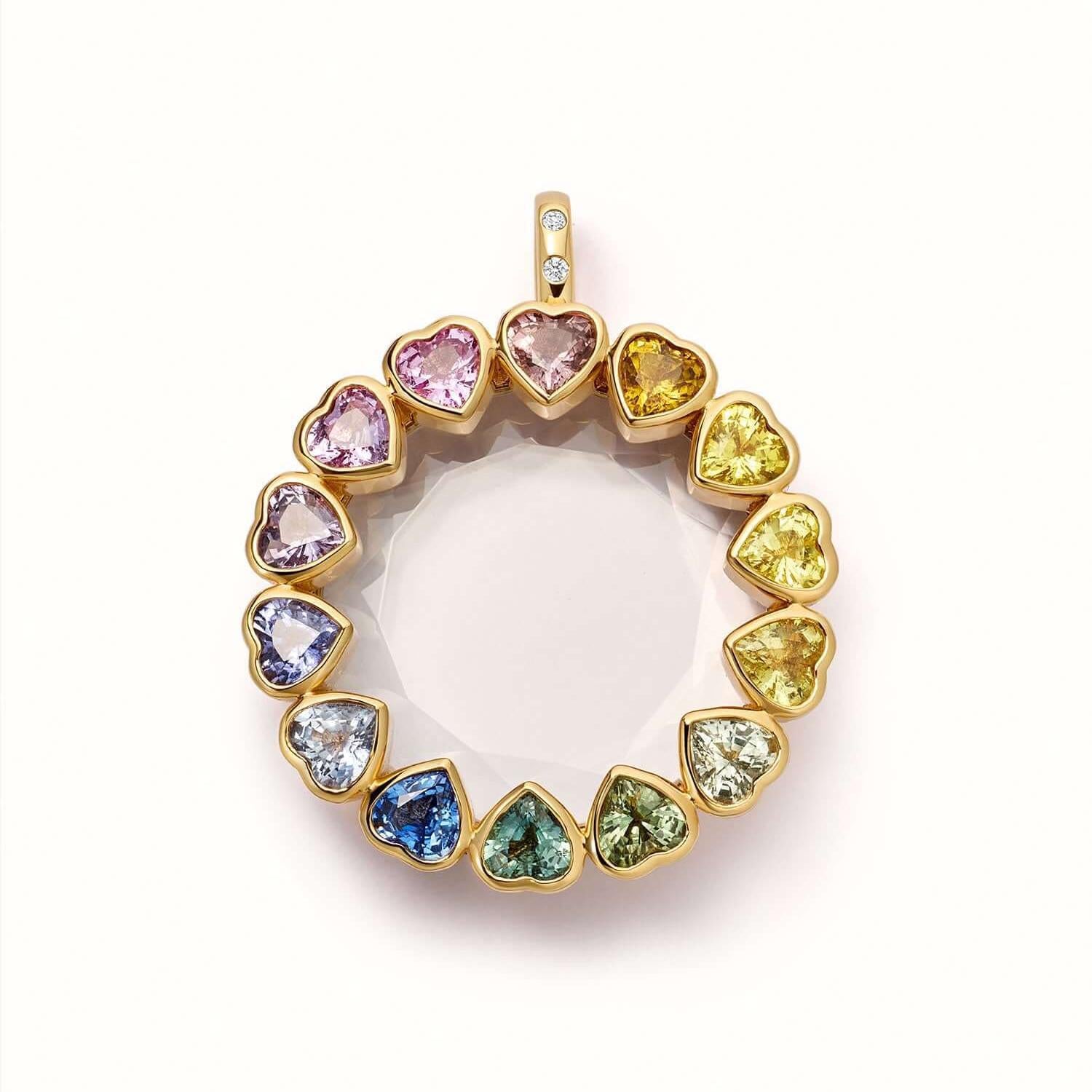 "Colored zircon box"