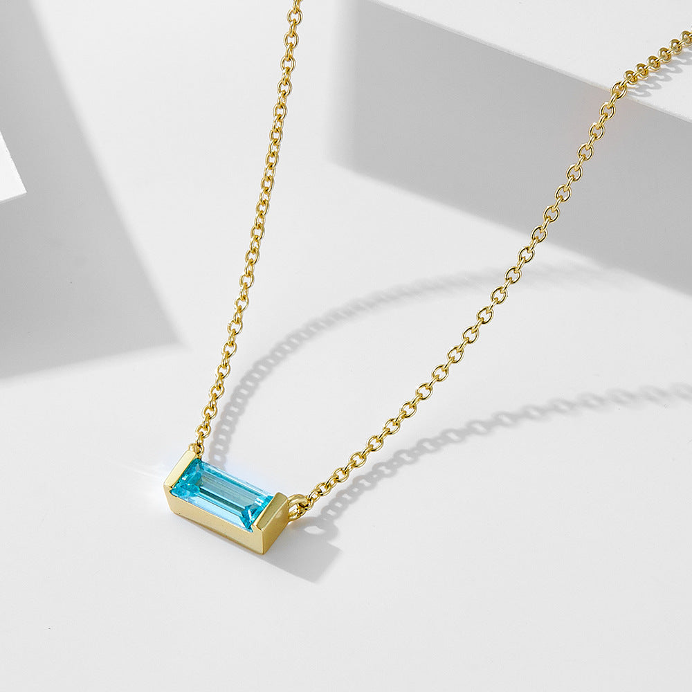 [Love Lucky]S925 silver December birthday pendant necklace