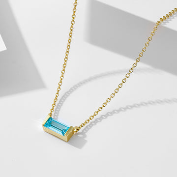 [Love Lucky]S925 silver December birthday pendant necklace